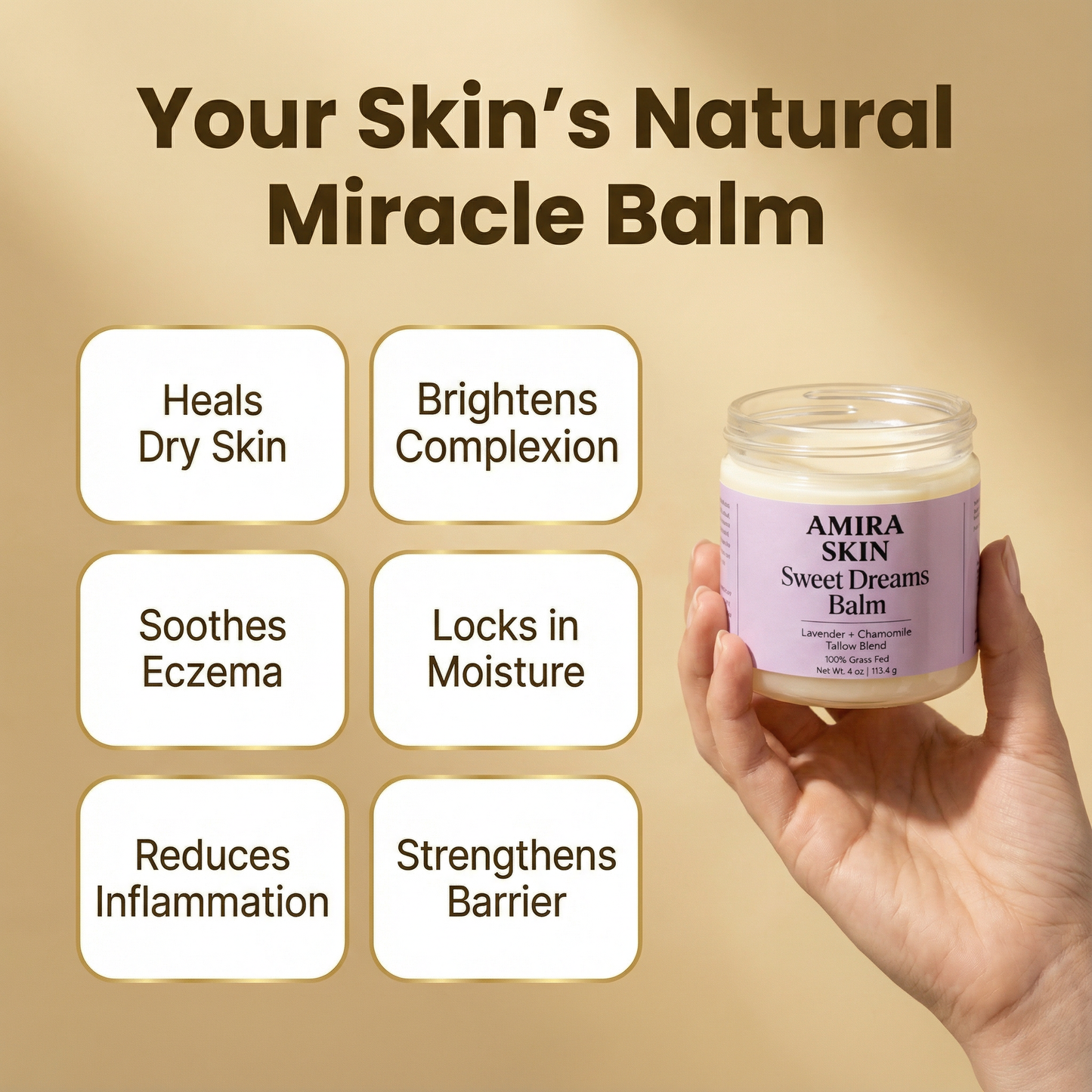 Tallow Balm - 100% Grass-Fed